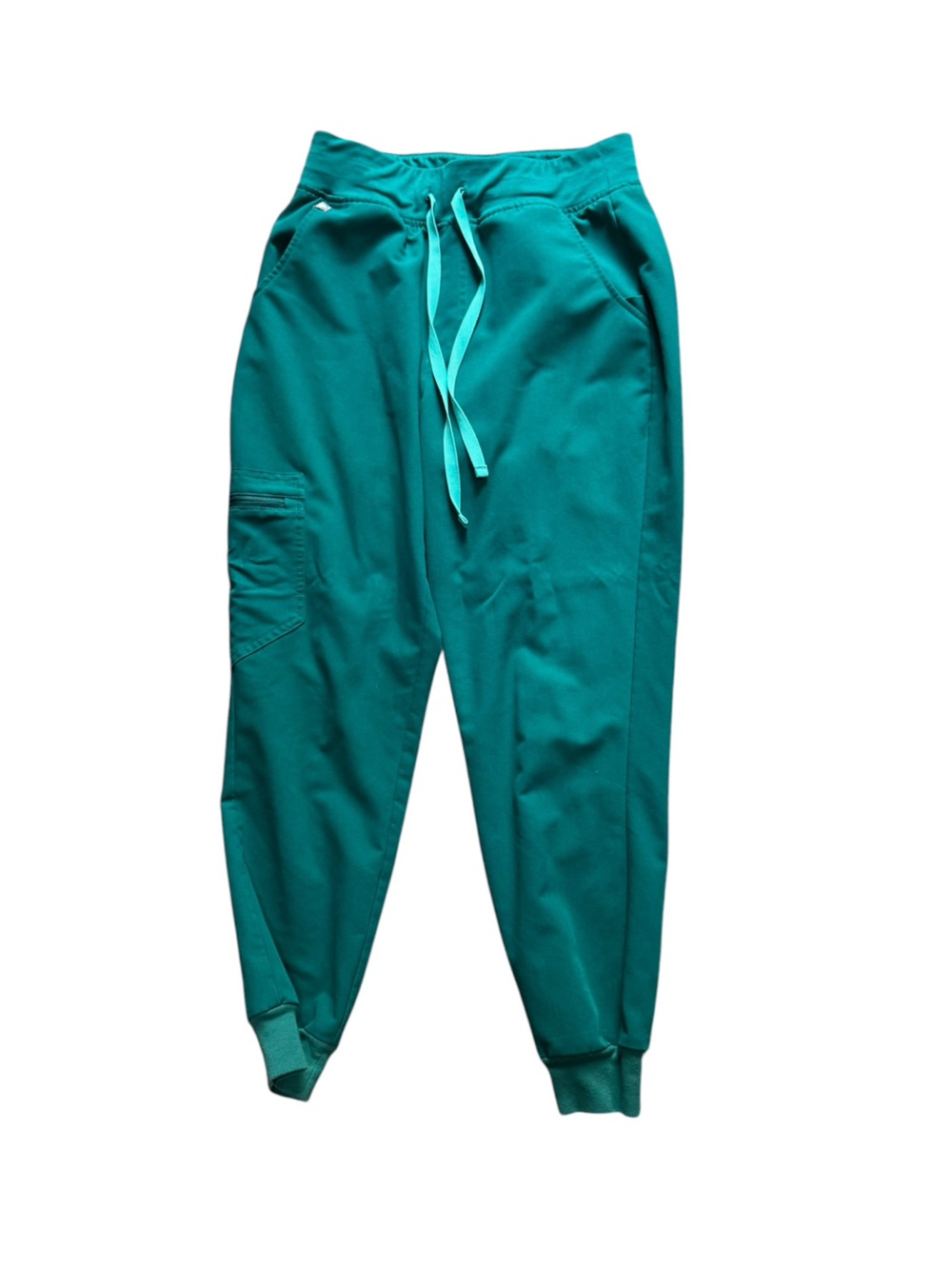 💚 FIGS Zamora Jogger Scrub Pants | Women’s Small Petite | Hunter Green ✨